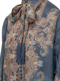 Zimmermann Women Valiant Printed Silk Shirt