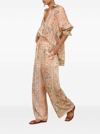 ZIMMERMANN Zimmermann Women Roselight Printed Silk Trousers