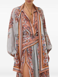 Zimmermann Women Aster Printed Silk Blouse