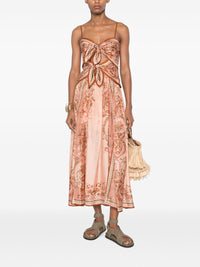 Zimmermann Women Aster Printed Silk Long Dress