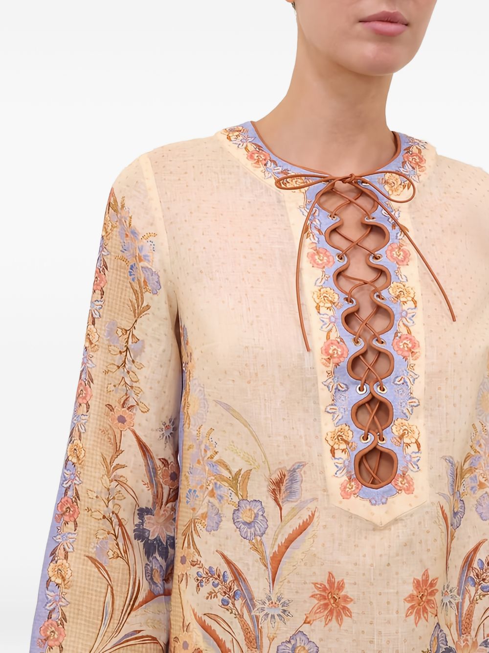 Zimmermann Women Indra Linen Mini Dress