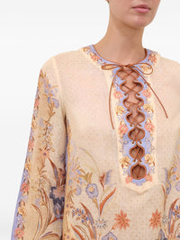 Zimmermann Women Indra Linen Mini Dress
