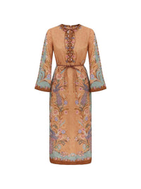 Zimmermann Women Indra Linen Midi Dress