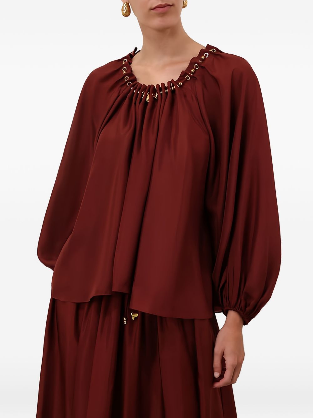 Zimmermann Women Aster Silk Blouse