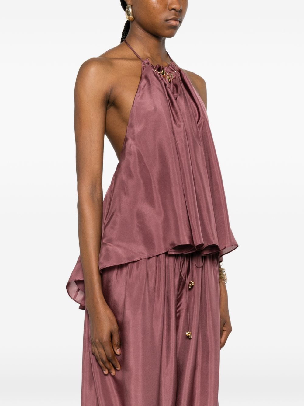 Zimmermann Women Aster Silk Top