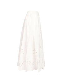 Zimmermann Women Mahon Cotton Midi Skirt