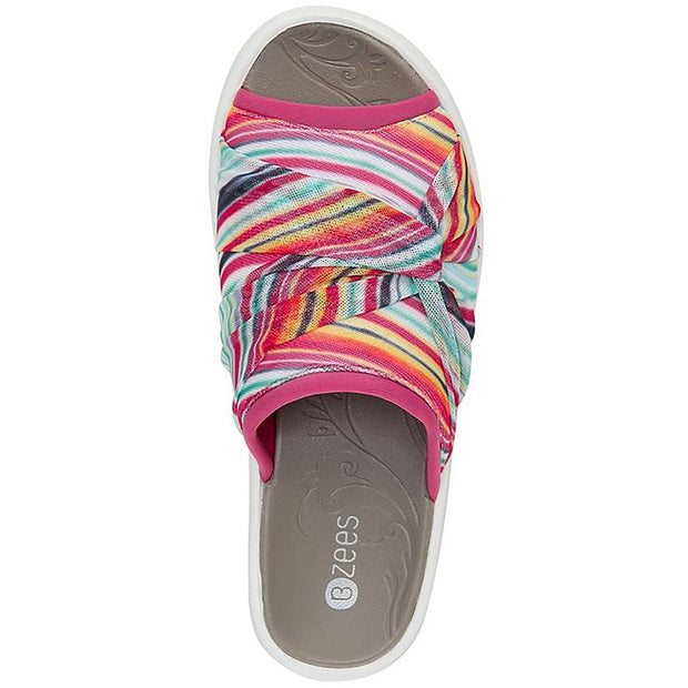 Smile II Womens Slip On Wedge Sandals