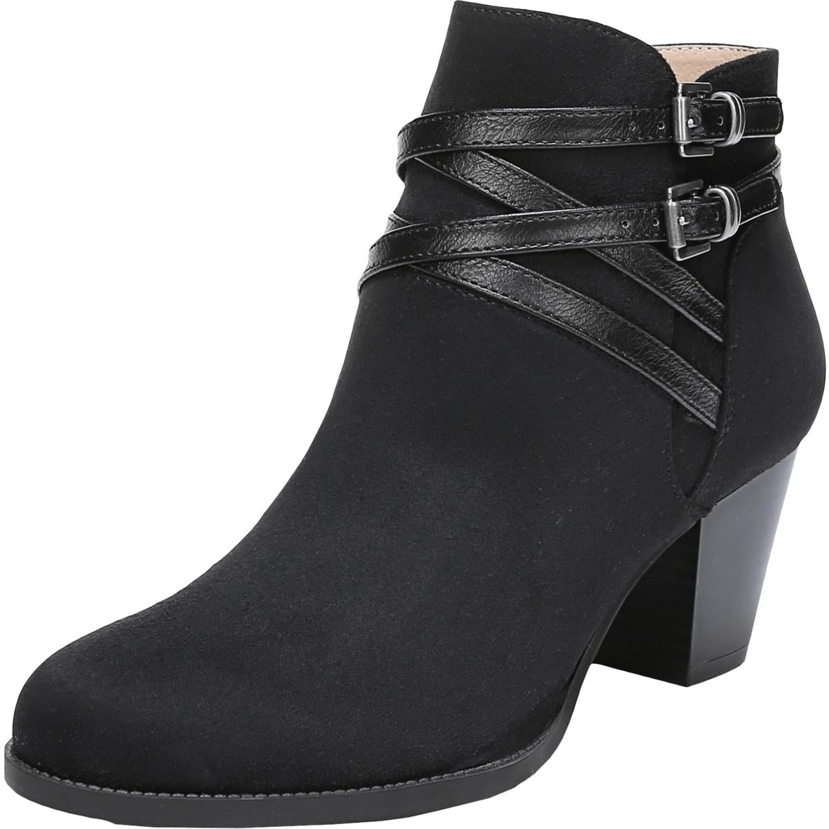 Jezebel Womens Faux Suede Memory Foam Block Heel Boot