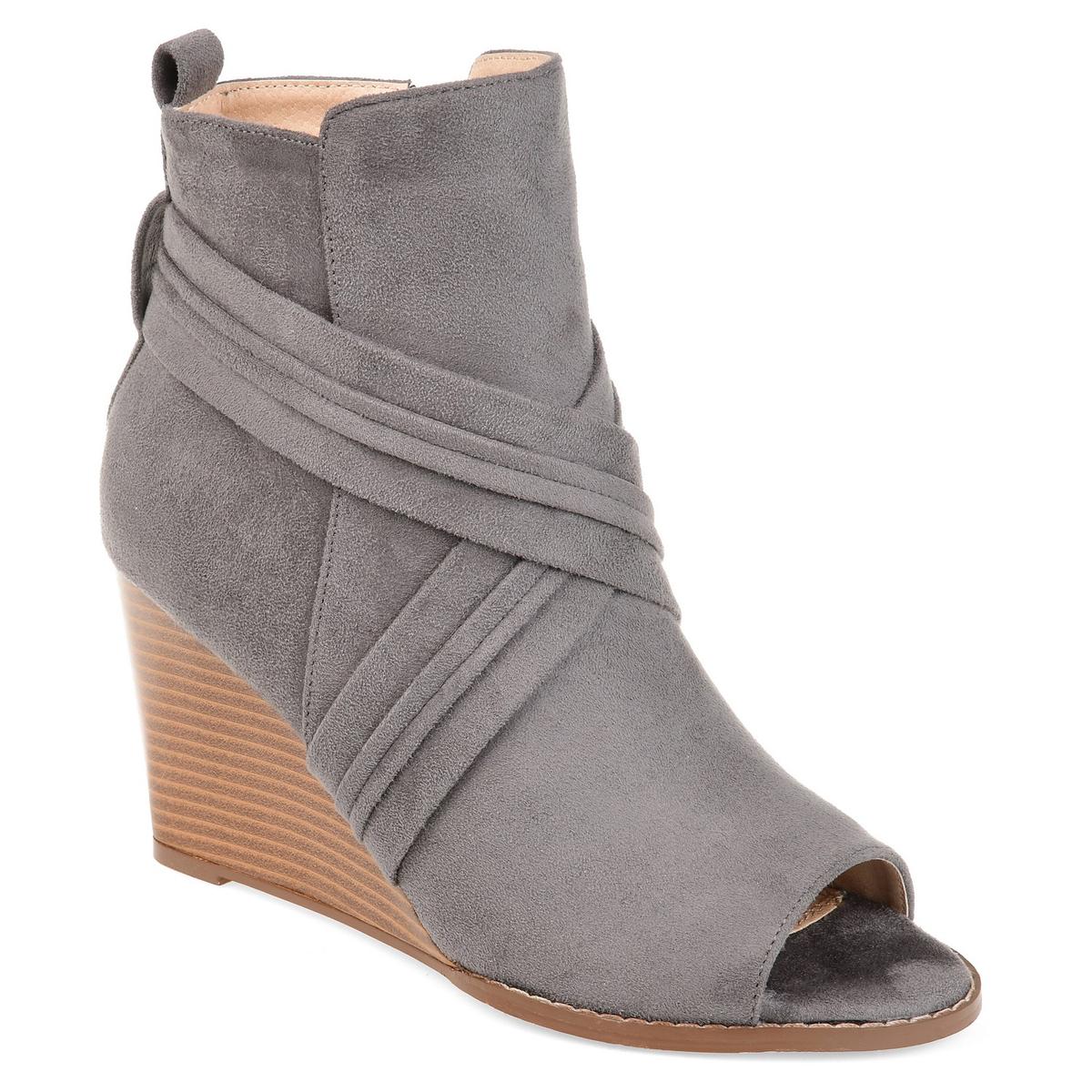 Sabeena Womens Padded Insole Faux Suede Booties