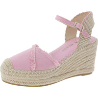 LAKEN Womens Comfort Insole Manmade Wedge Heels Pink
