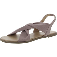 Deleece Womens Laceless Man Made Slingback Sandals Purple