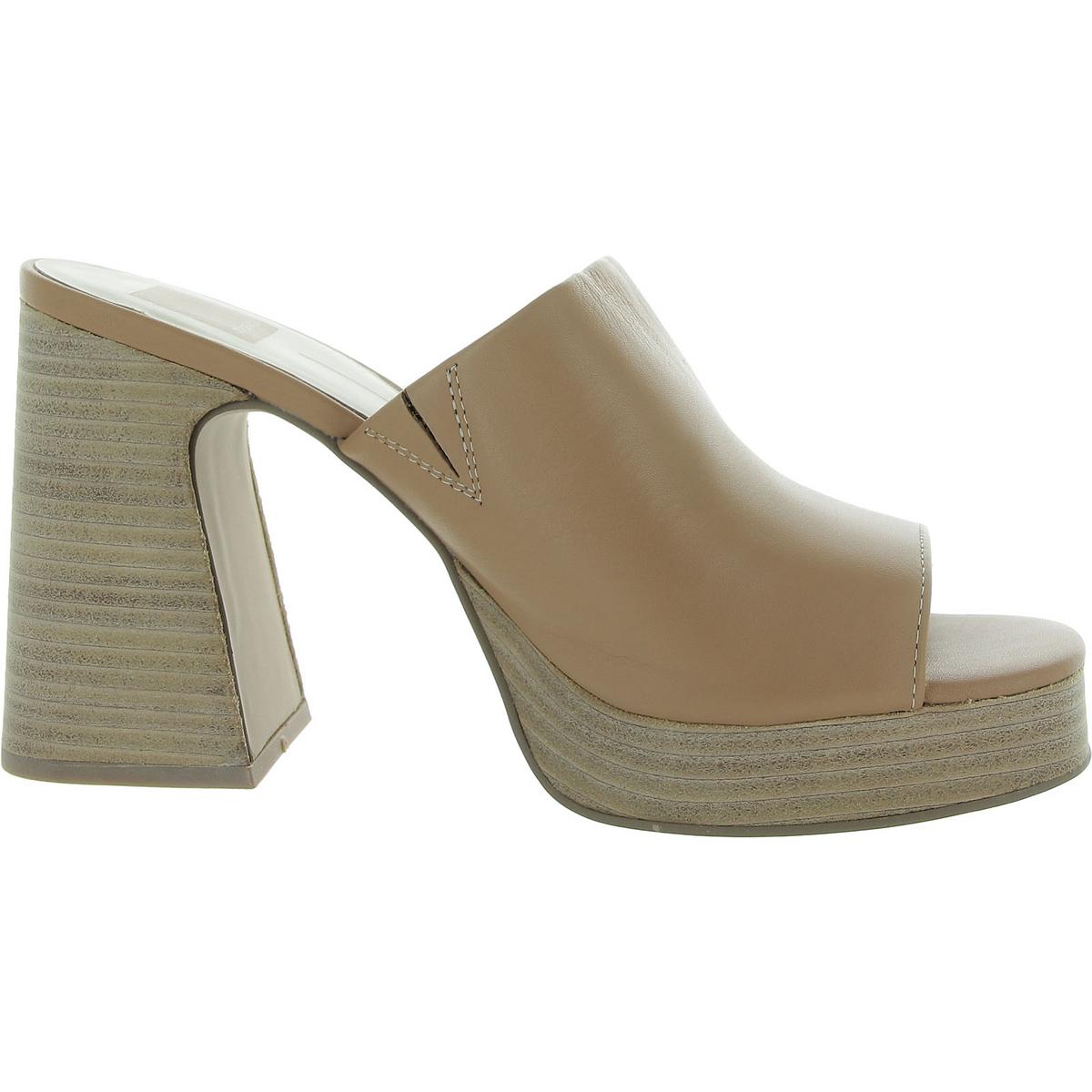 Womens Slip On Open Toe Mule Sandals