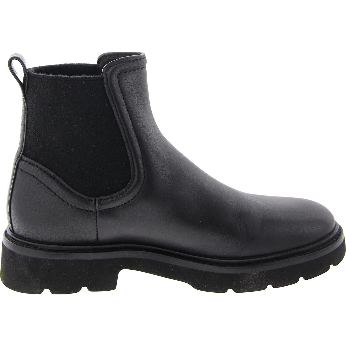 Womens Faux Leather Round toe Ankle Boots