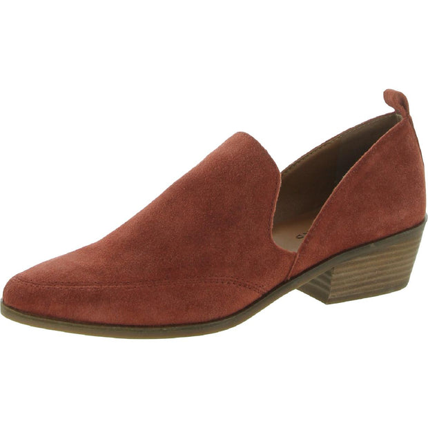 Mahzan Womens Comfort Insole Slip On Loafer Heels