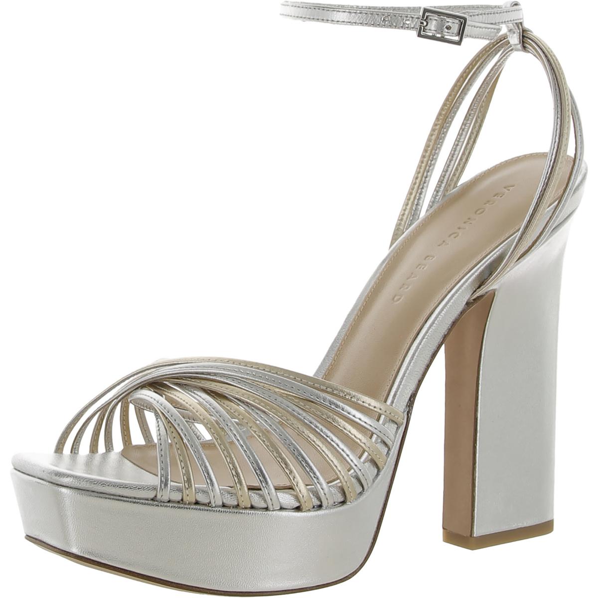 Fletcher Womens Strappy Square Toe Heels