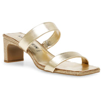 Jaimie Womens Embellished Mules Platinum