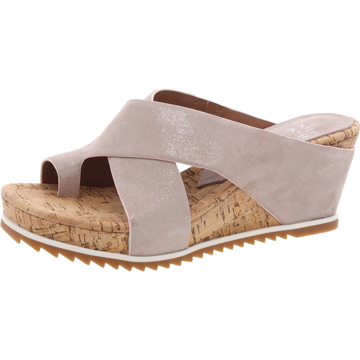 Womens Toe Loop Wedge Sandals