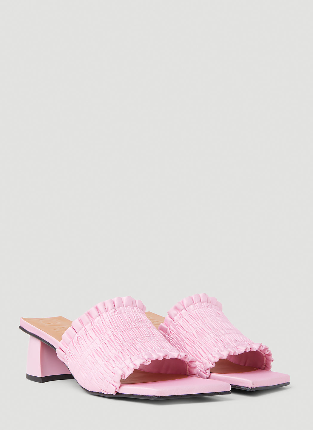 Ganni Women Smock Kitten Heel Mules