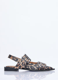 GANNI Ganni Women Feminine Buckle Ballerina Flats