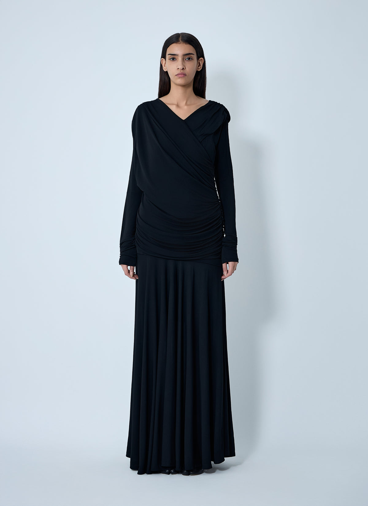 Ganni Women Ruched Maxi Dress