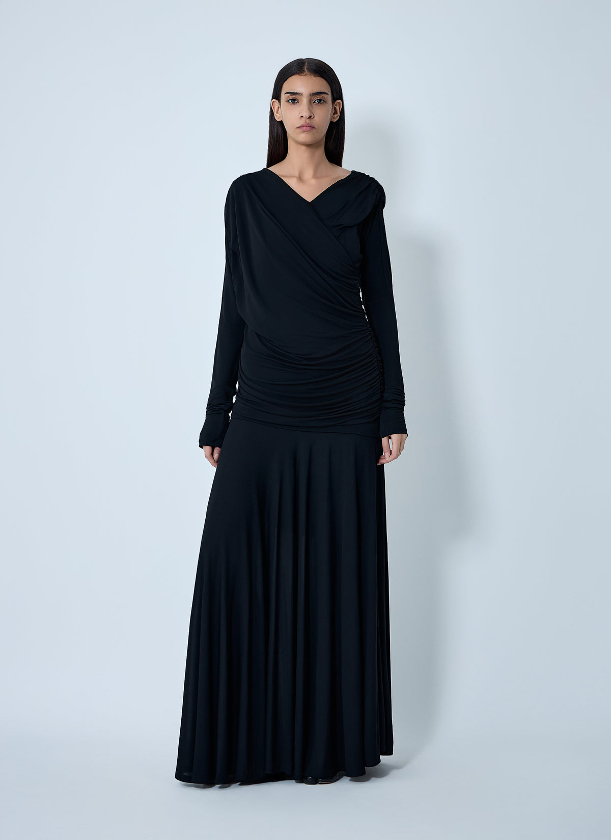 Ganni Women Ruched Maxi Dress