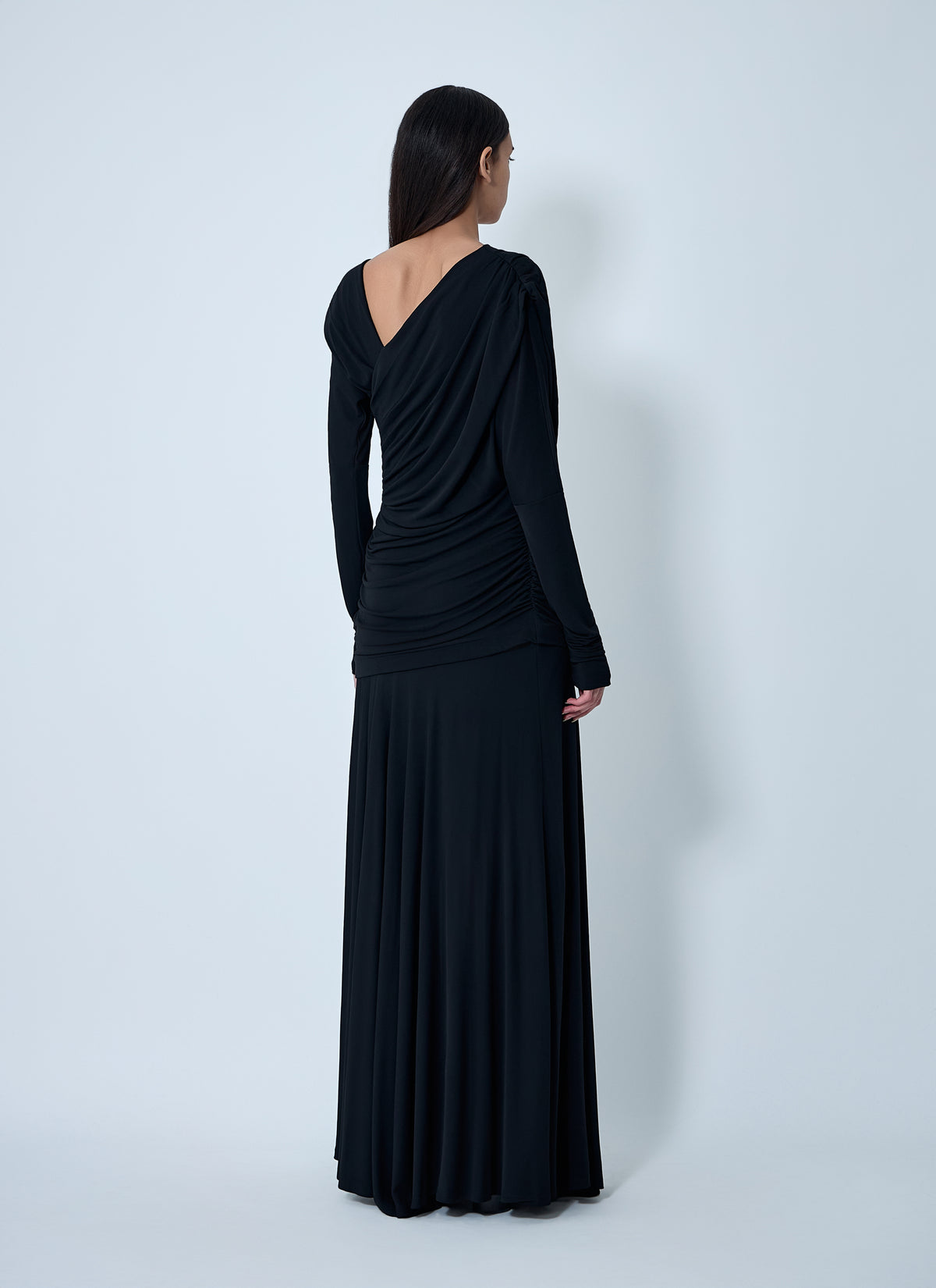 Ganni Women Ruched Maxi Dress