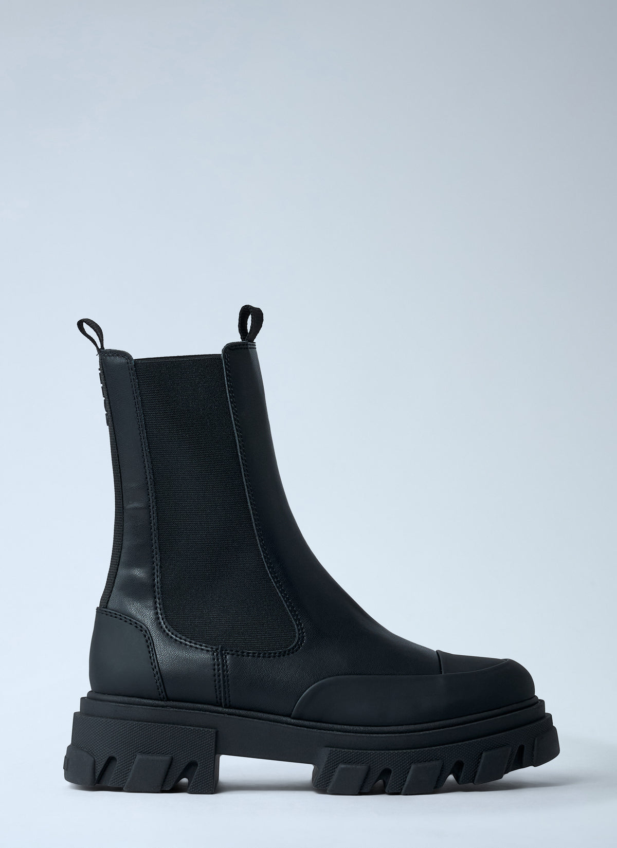 Ganni Women Cleated Mid Chelsea Boot