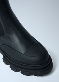 Ganni Women Cleated Mid Chelsea Boot