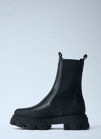 Ganni Women Cleated Mid Chelsea Boot