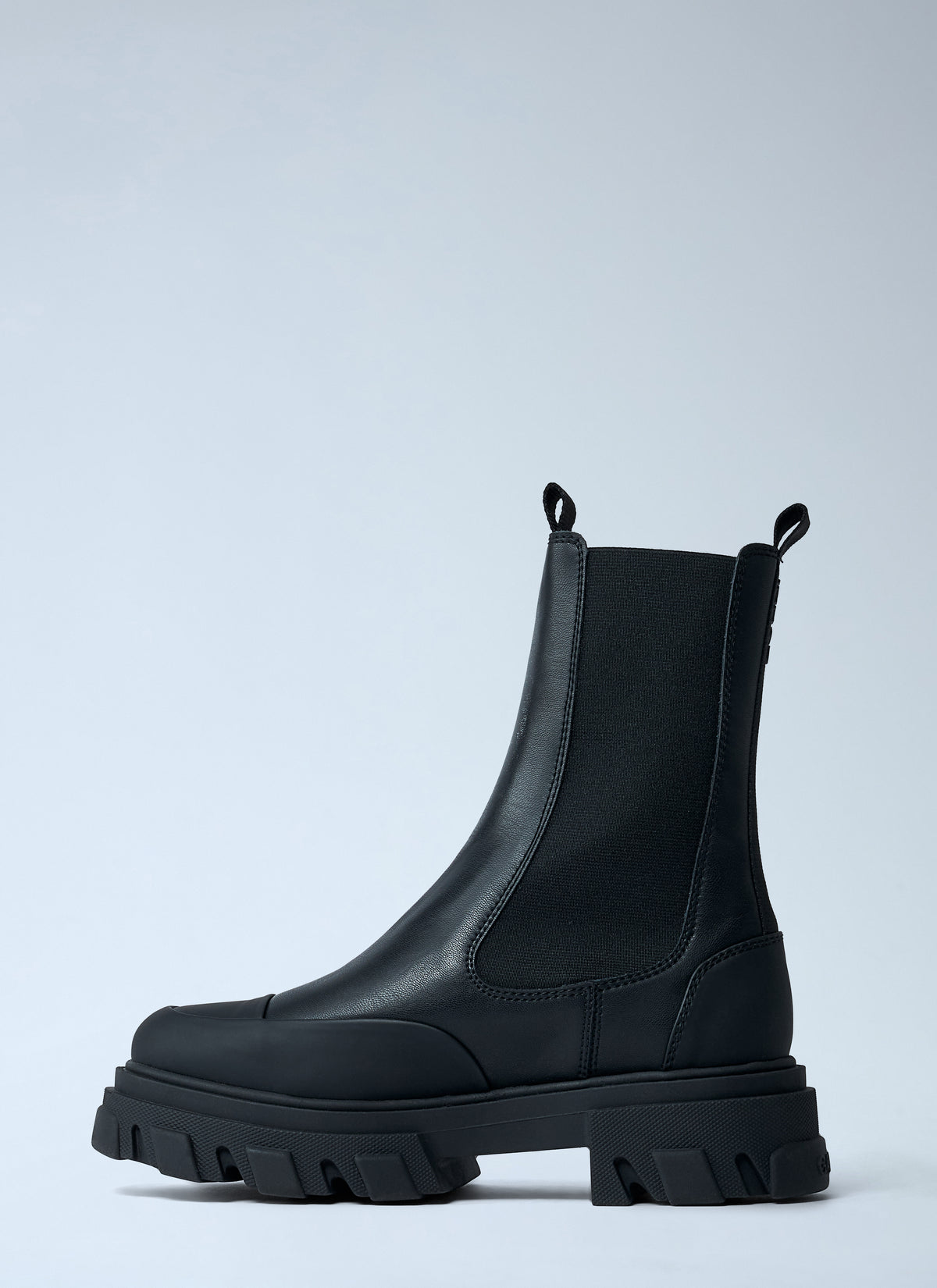 Ganni Women Cleated Mid Chelsea Boot