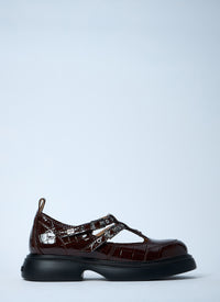 Ganni Women Butterfly Mary Jane Shoes