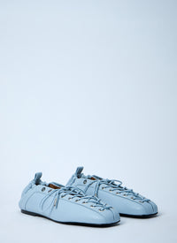 GANNI Ganni Women Eyelets Lace Up Ballerina