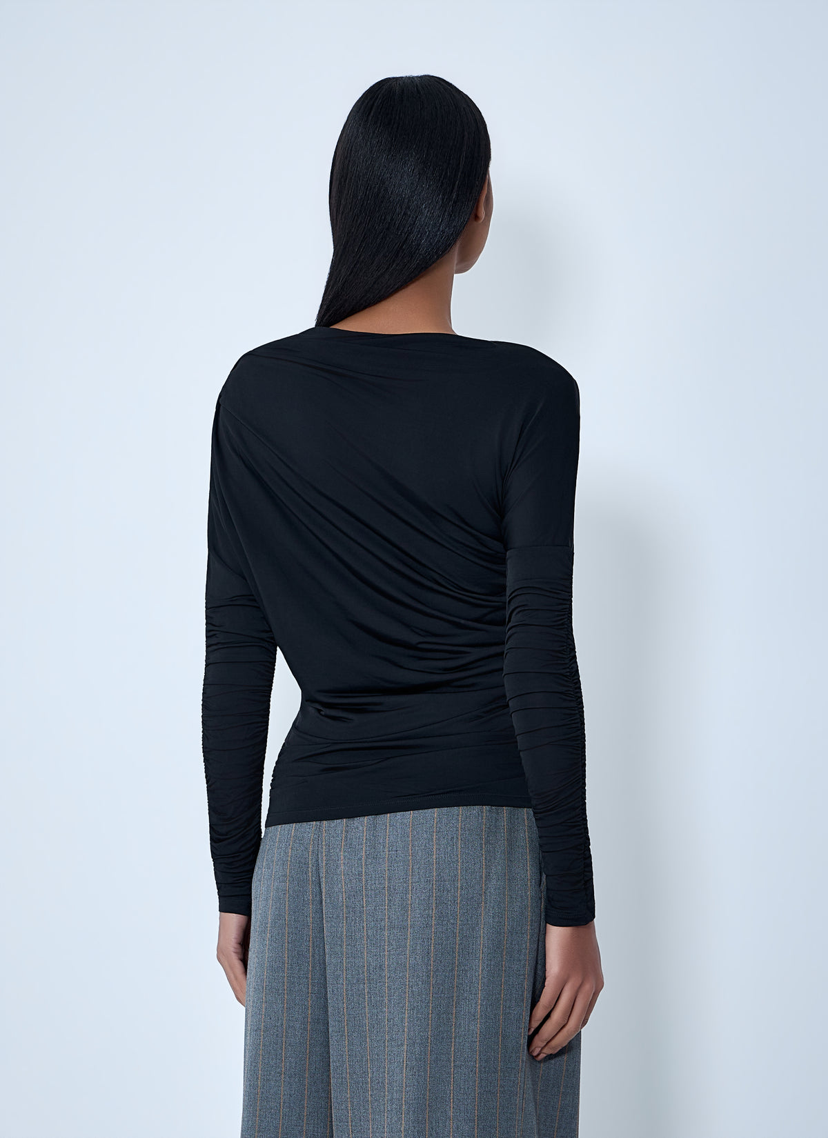 GANNI Ganni Women Draped Long Sleeve Top