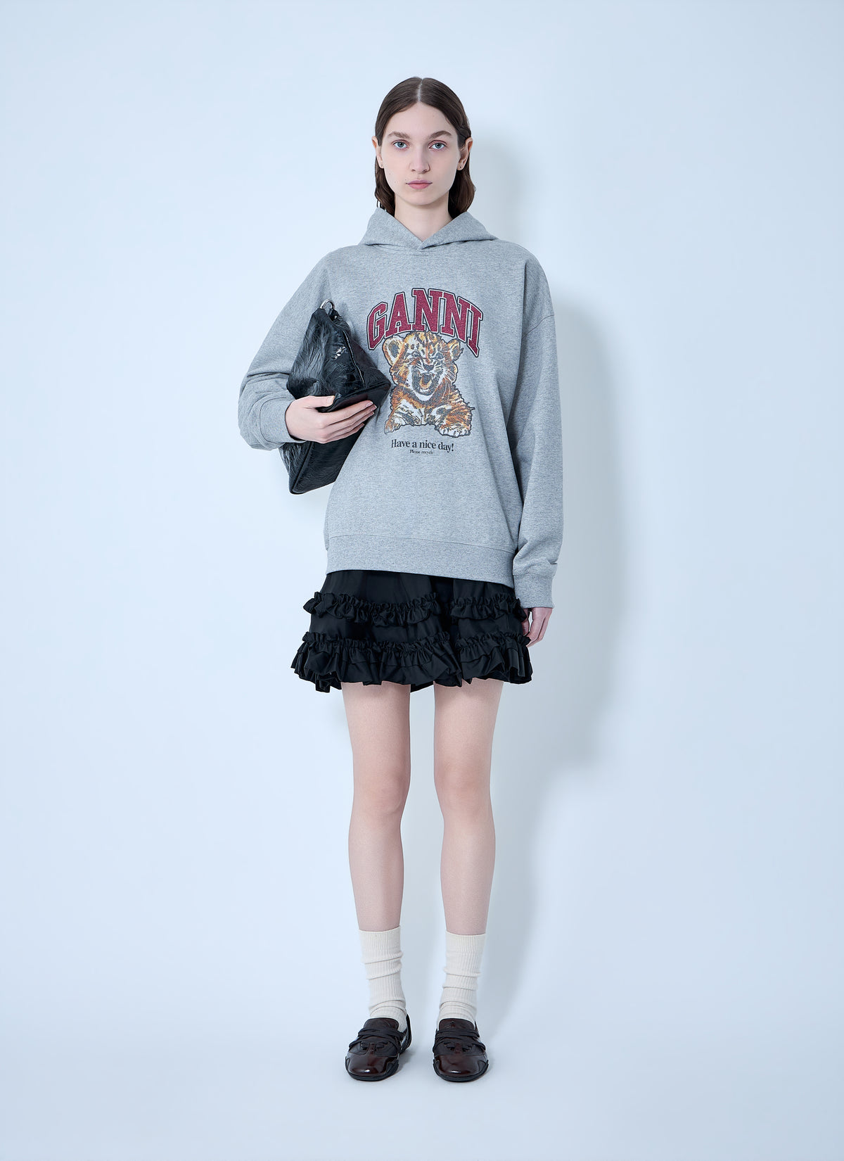 GANNI Ganni Women Isoli Beaded Baby Tiger Print Sweatshirt