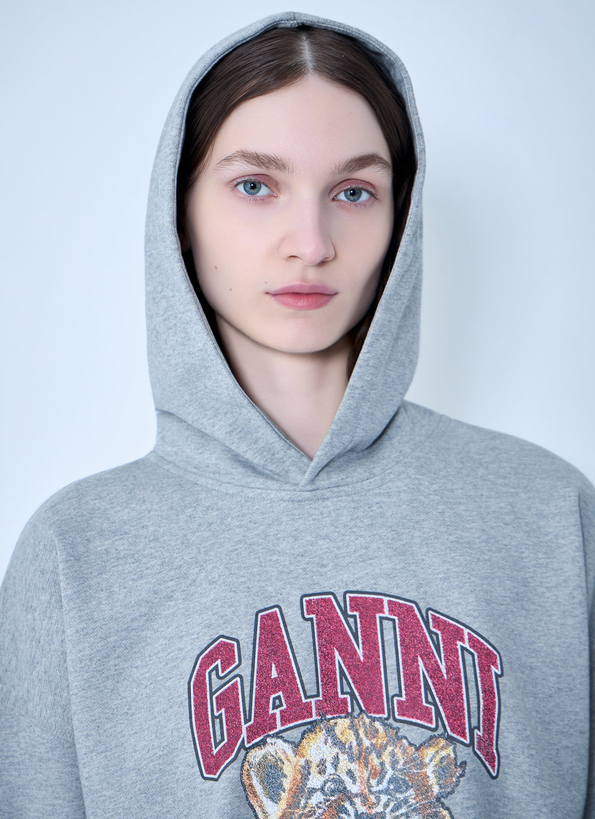 GANNI Ganni Women Isoli Beaded Baby Tiger Print Sweatshirt