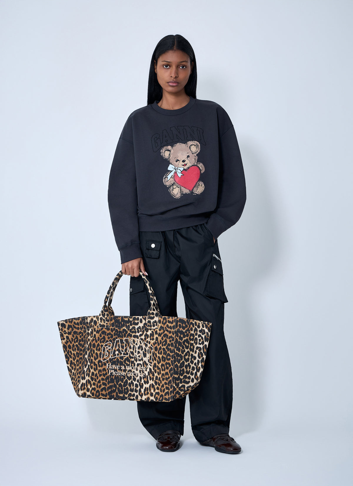 GANNI Ganni Women Logo Motif Sweatshirt