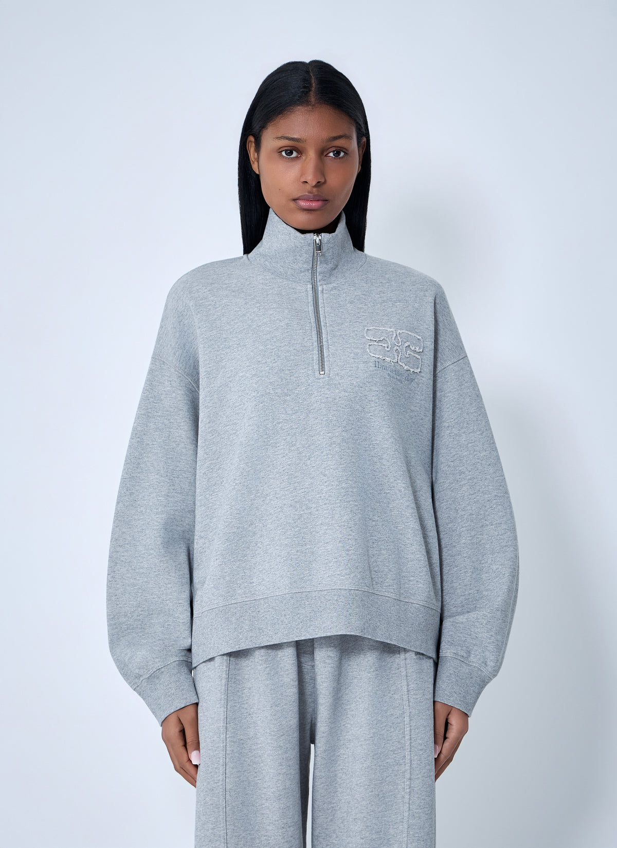 Ganni Women Half-Zip Sweatshirt