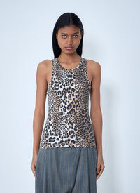 Ganni Women Rib Tank Top