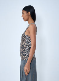 Ganni Women Rib Tank Top