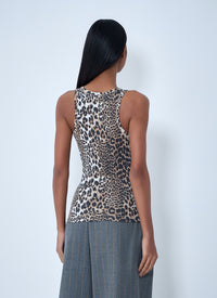 Ganni Women Rib Tank Top