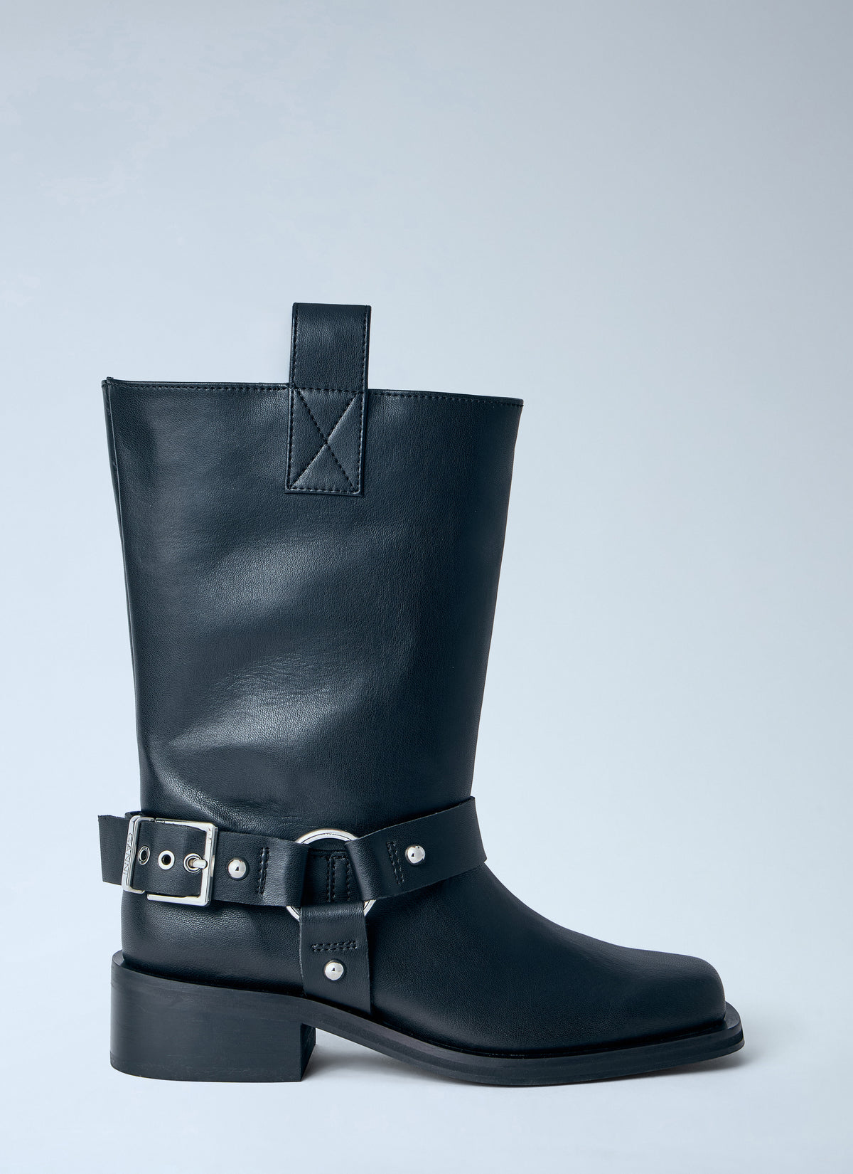 Ganni Women Mid Shaft Biker Boots