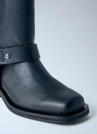 Ganni Women Mid Shaft Biker Boots