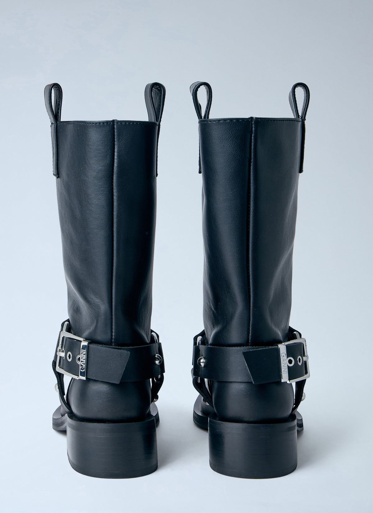 Ganni Women Mid Shaft Biker Boots