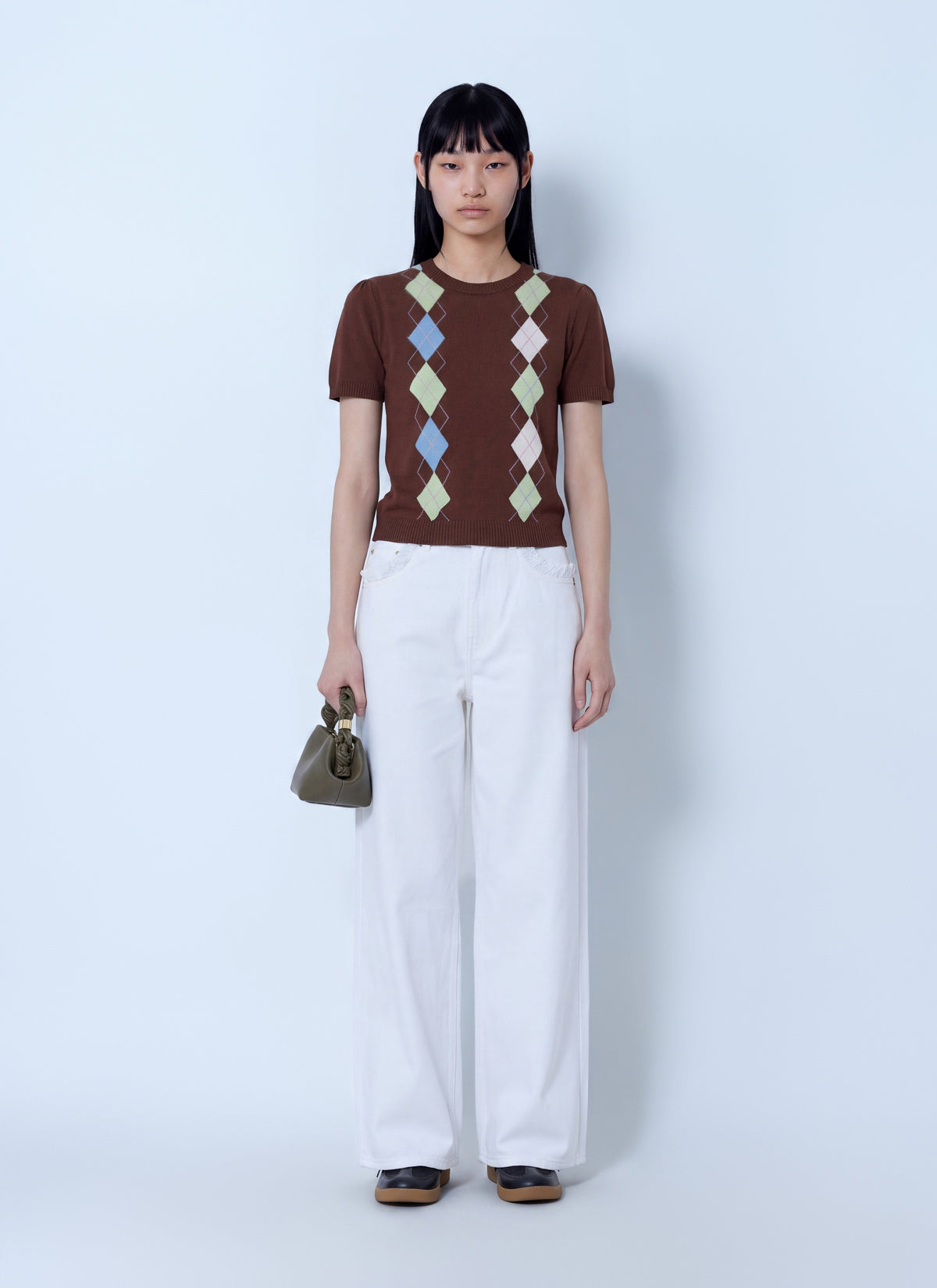 Ganni Women White Denim Lari Jeans
