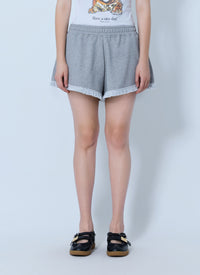 Ganni Women Isoli Shorts With Ruffles