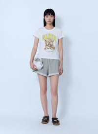 Ganni Women Isoli Shorts With Ruffles