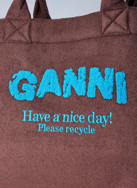 Ganni Women Xxl Reversible Tote Bag