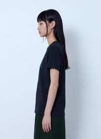Ganni Women Fruit Logo Cotton T-Shirt
