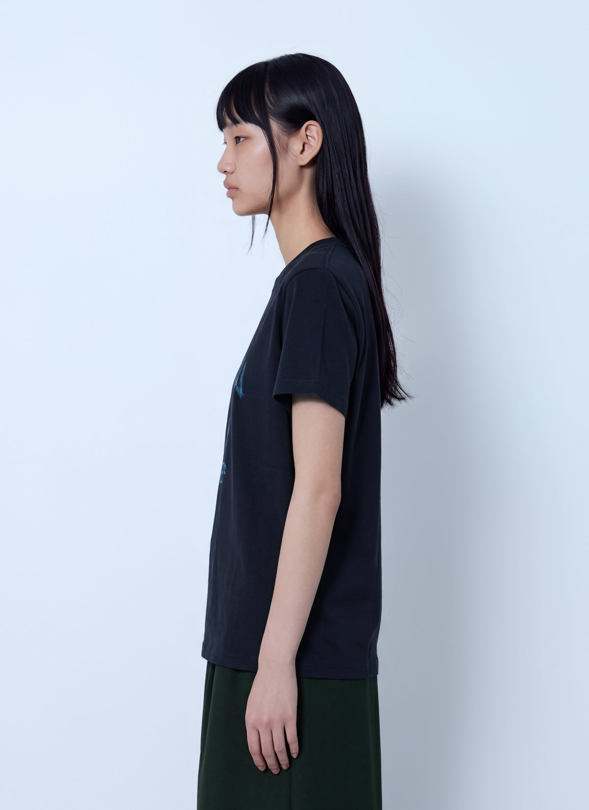 Ganni Women Fruit Logo Cotton T-Shirt