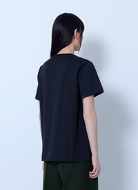 Ganni Women Fruit Logo Cotton T-Shirt